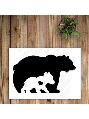 *2 for $20* Mama and Baby Bear vinyl decal Sticker Handcrafted
